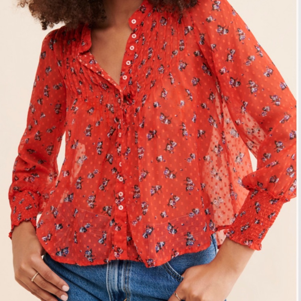 Free People Flowers in December Top